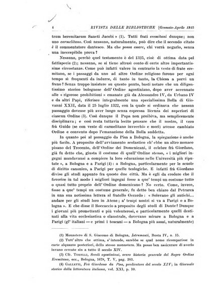 Rivista delle biblioteche e degli archivi periodico di biblioteconomia e di bibliografia di paleografia e di archivistica