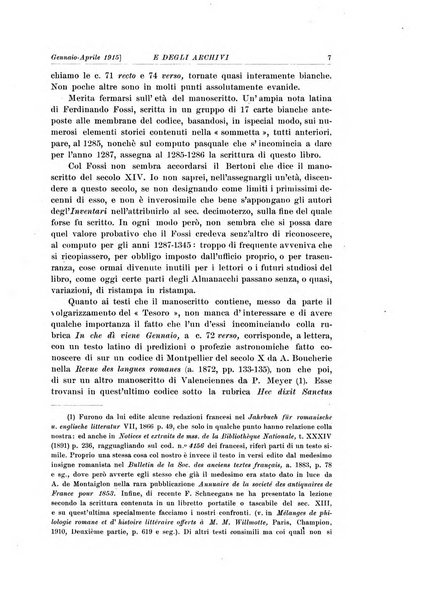 Rivista delle biblioteche e degli archivi periodico di biblioteconomia e di bibliografia di paleografia e di archivistica