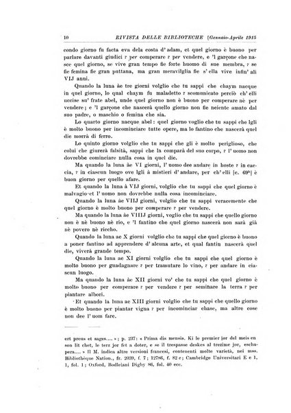 Rivista delle biblioteche e degli archivi periodico di biblioteconomia e di bibliografia di paleografia e di archivistica