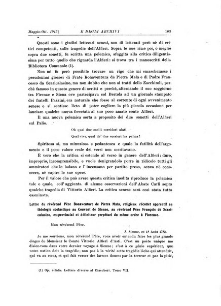 Rivista delle biblioteche e degli archivi periodico di biblioteconomia e di bibliografia di paleografia e di archivistica