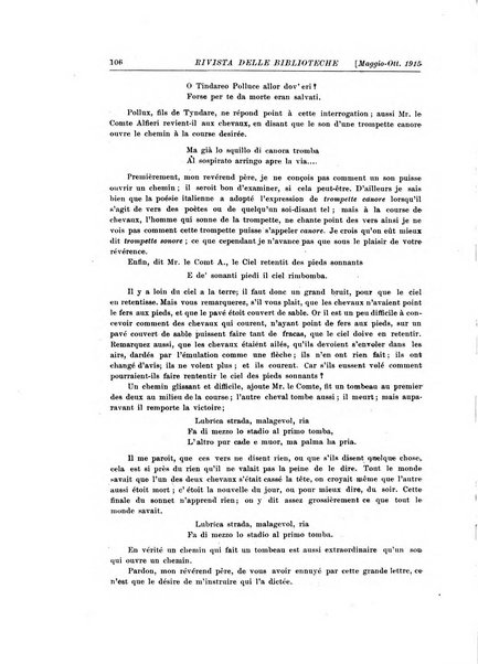 Rivista delle biblioteche e degli archivi periodico di biblioteconomia e di bibliografia di paleografia e di archivistica