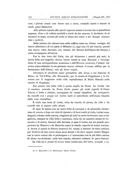 Rivista delle biblioteche e degli archivi periodico di biblioteconomia e di bibliografia di paleografia e di archivistica