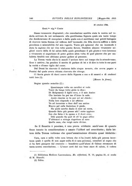 Rivista delle biblioteche e degli archivi periodico di biblioteconomia e di bibliografia di paleografia e di archivistica