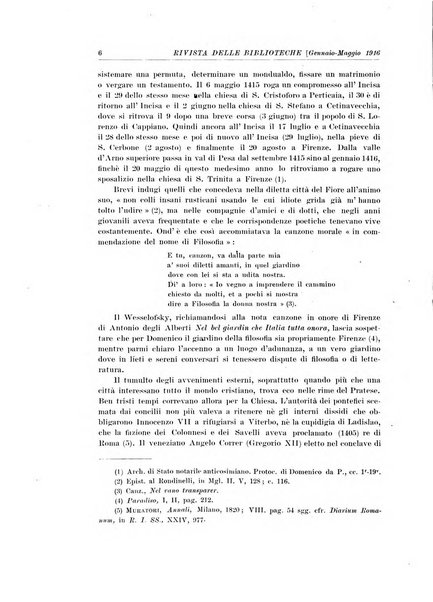 Rivista delle biblioteche e degli archivi periodico di biblioteconomia e di bibliografia di paleografia e di archivistica