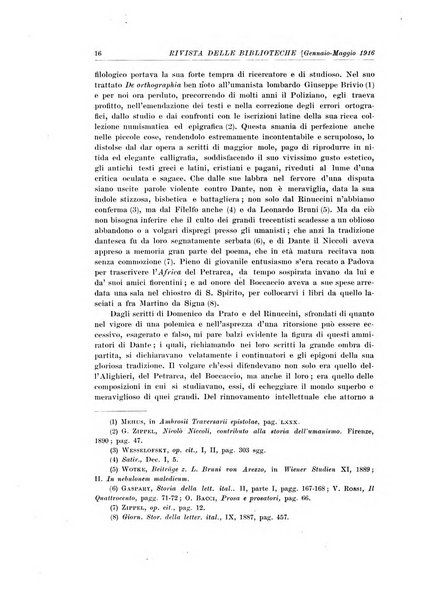 Rivista delle biblioteche e degli archivi periodico di biblioteconomia e di bibliografia di paleografia e di archivistica