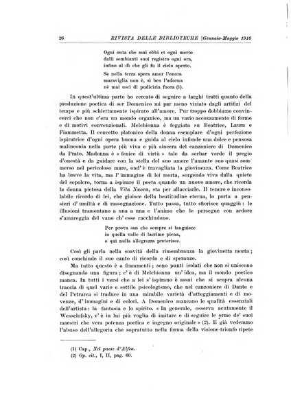 Rivista delle biblioteche e degli archivi periodico di biblioteconomia e di bibliografia di paleografia e di archivistica