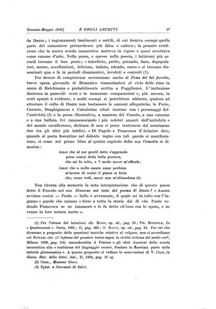 Rivista delle biblioteche e degli archivi periodico di biblioteconomia e di bibliografia di paleografia e di archivistica