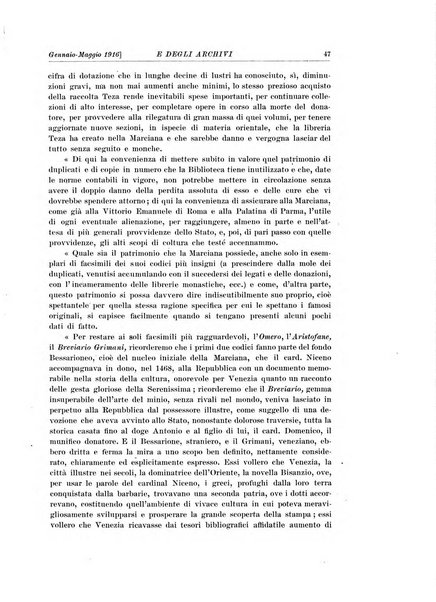 Rivista delle biblioteche e degli archivi periodico di biblioteconomia e di bibliografia di paleografia e di archivistica