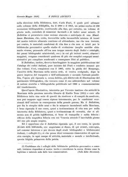 Rivista delle biblioteche e degli archivi periodico di biblioteconomia e di bibliografia di paleografia e di archivistica