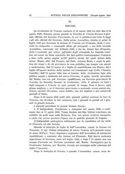 Rivista delle biblioteche e degli archivi periodico di biblioteconomia e di bibliografia di paleografia e di archivistica