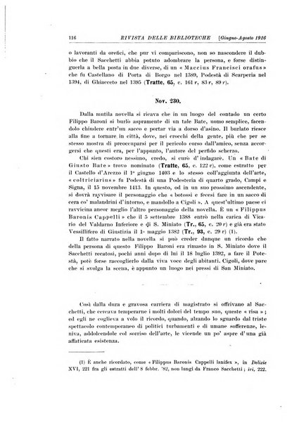 Rivista delle biblioteche e degli archivi periodico di biblioteconomia e di bibliografia di paleografia e di archivistica