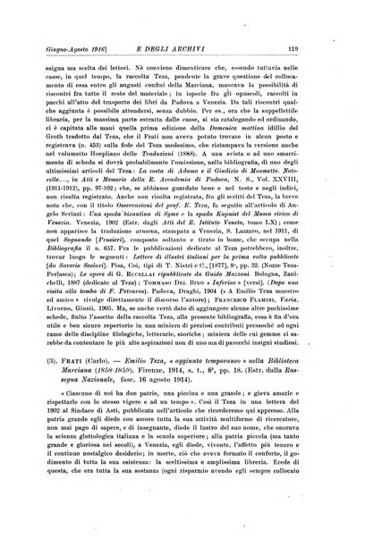 Rivista delle biblioteche e degli archivi periodico di biblioteconomia e di bibliografia di paleografia e di archivistica