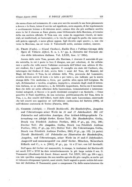 Rivista delle biblioteche e degli archivi periodico di biblioteconomia e di bibliografia di paleografia e di archivistica