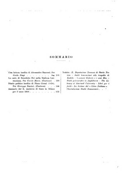 Rivista delle biblioteche e degli archivi periodico di biblioteconomia e di bibliografia di paleografia e di archivistica