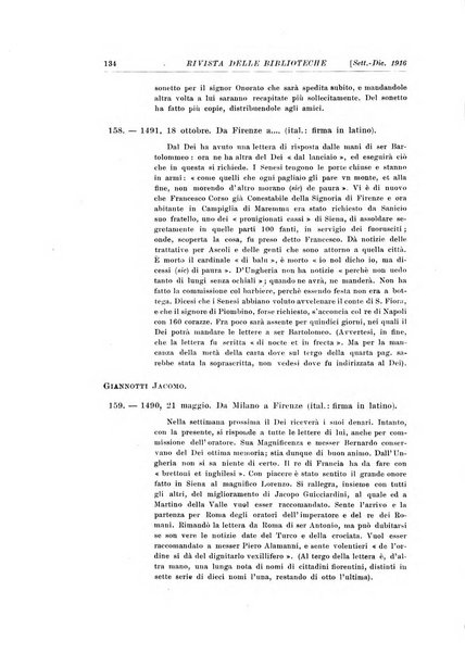 Rivista delle biblioteche e degli archivi periodico di biblioteconomia e di bibliografia di paleografia e di archivistica