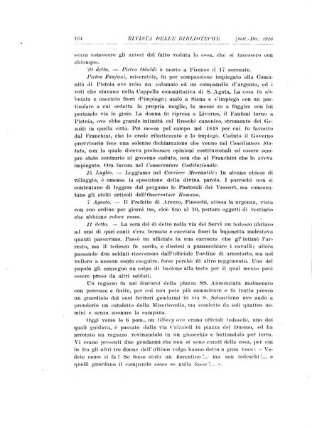 Rivista delle biblioteche e degli archivi periodico di biblioteconomia e di bibliografia di paleografia e di archivistica