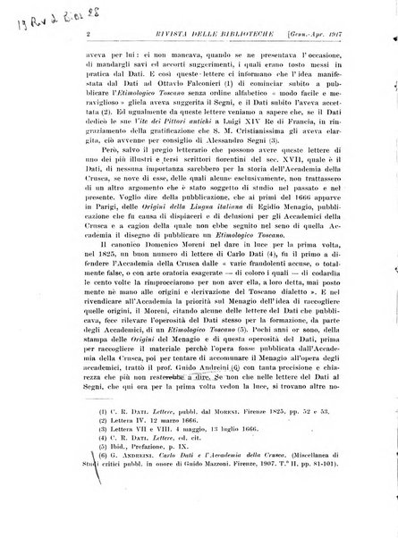 Rivista delle biblioteche e degli archivi periodico di biblioteconomia e di bibliografia di paleografia e di archivistica