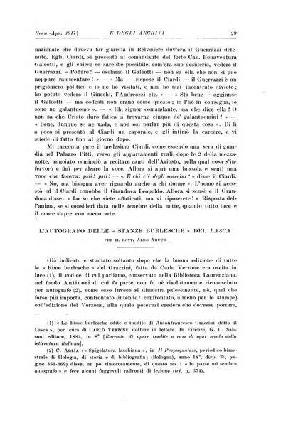 Rivista delle biblioteche e degli archivi periodico di biblioteconomia e di bibliografia di paleografia e di archivistica