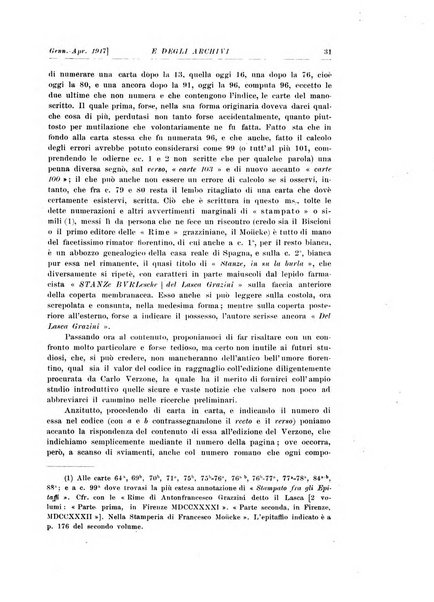 Rivista delle biblioteche e degli archivi periodico di biblioteconomia e di bibliografia di paleografia e di archivistica