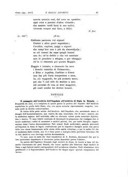 Rivista delle biblioteche e degli archivi periodico di biblioteconomia e di bibliografia di paleografia e di archivistica