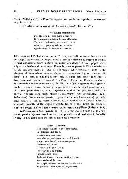 Rivista delle biblioteche e degli archivi periodico di biblioteconomia e di bibliografia di paleografia e di archivistica