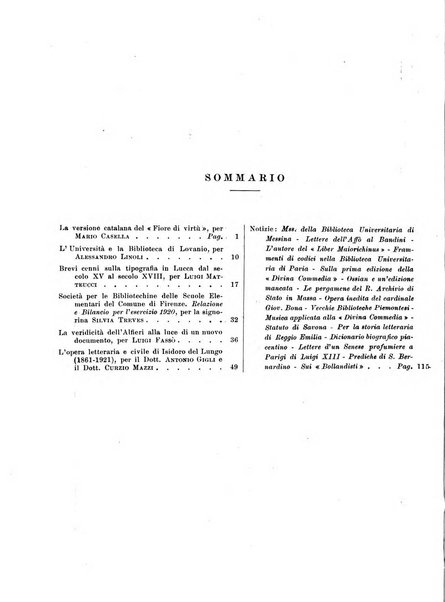 Rivista delle biblioteche e degli archivi periodico di biblioteconomia e di bibliografia di paleografia e di archivistica