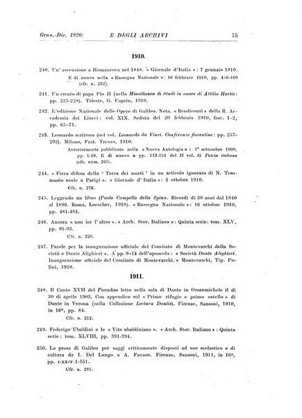 Rivista delle biblioteche e degli archivi periodico di biblioteconomia e di bibliografia di paleografia e di archivistica