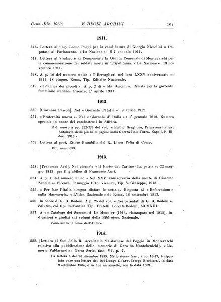 Rivista delle biblioteche e degli archivi periodico di biblioteconomia e di bibliografia di paleografia e di archivistica