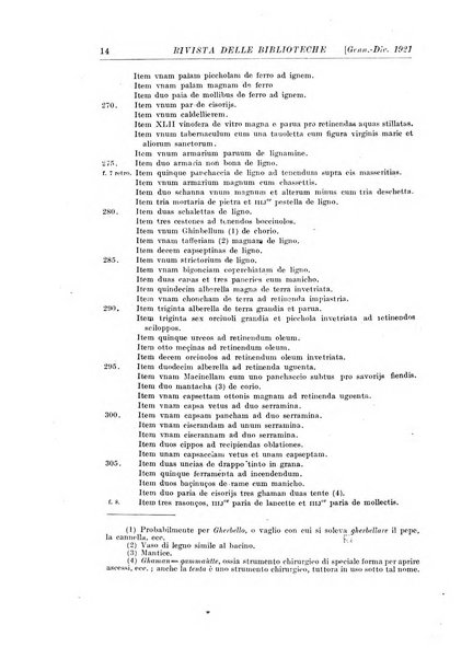 Rivista delle biblioteche e degli archivi periodico di biblioteconomia e di bibliografia di paleografia e di archivistica