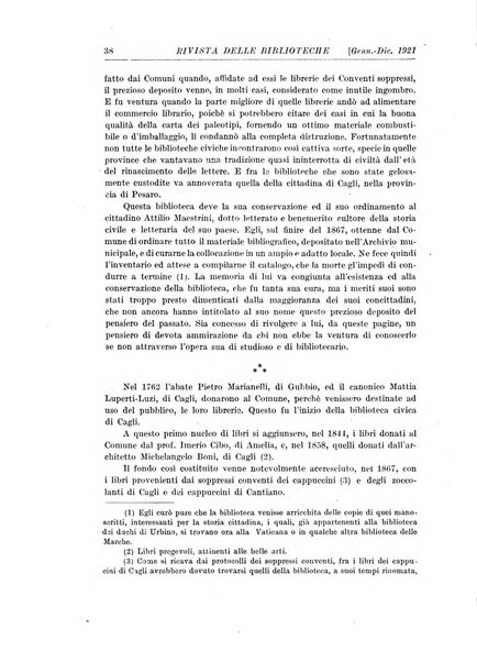 Rivista delle biblioteche e degli archivi periodico di biblioteconomia e di bibliografia di paleografia e di archivistica