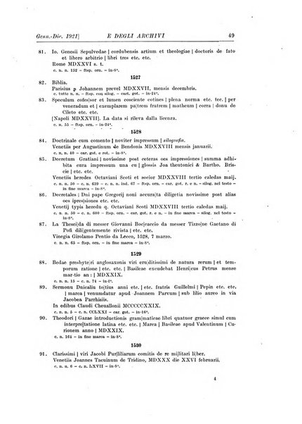 Rivista delle biblioteche e degli archivi periodico di biblioteconomia e di bibliografia di paleografia e di archivistica