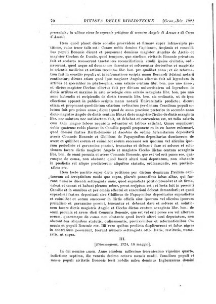 Rivista delle biblioteche e degli archivi periodico di biblioteconomia e di bibliografia di paleografia e di archivistica