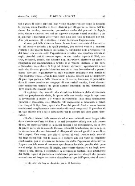 Rivista delle biblioteche e degli archivi periodico di biblioteconomia e di bibliografia di paleografia e di archivistica