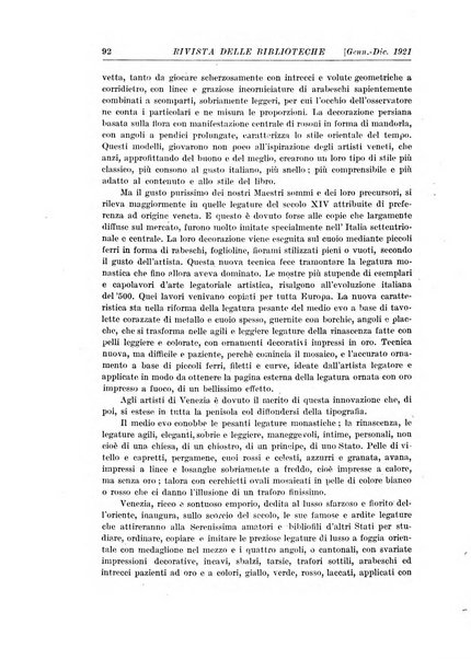 Rivista delle biblioteche e degli archivi periodico di biblioteconomia e di bibliografia di paleografia e di archivistica