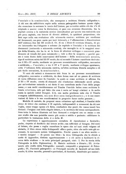 Rivista delle biblioteche e degli archivi periodico di biblioteconomia e di bibliografia di paleografia e di archivistica