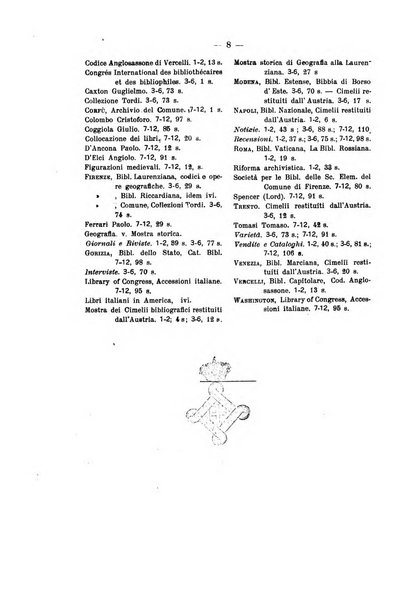 Rivista delle biblioteche e degli archivi periodico di biblioteconomia e di bibliografia di paleografia e di archivistica