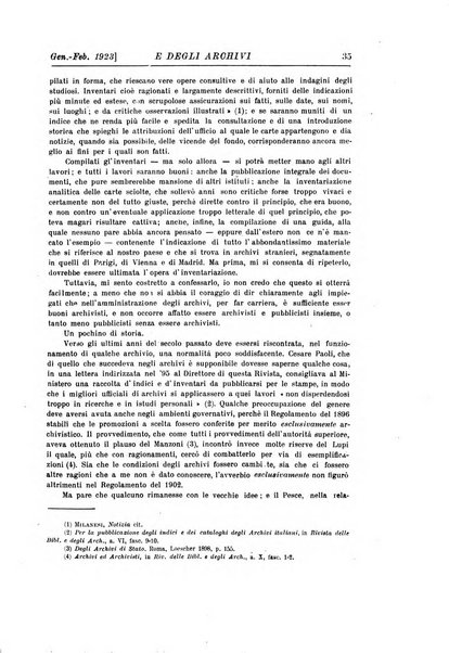 Rivista delle biblioteche e degli archivi periodico di biblioteconomia e di bibliografia di paleografia e di archivistica