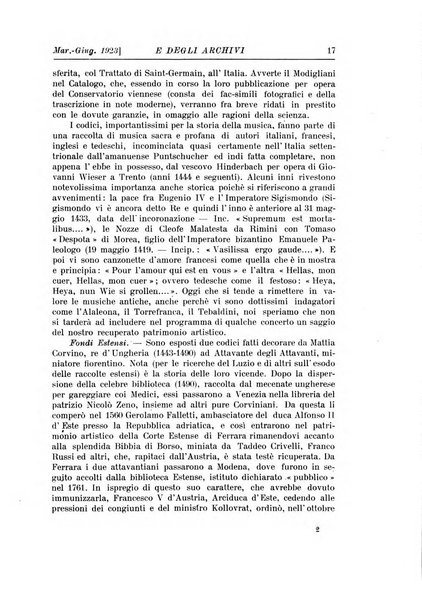 Rivista delle biblioteche e degli archivi periodico di biblioteconomia e di bibliografia di paleografia e di archivistica