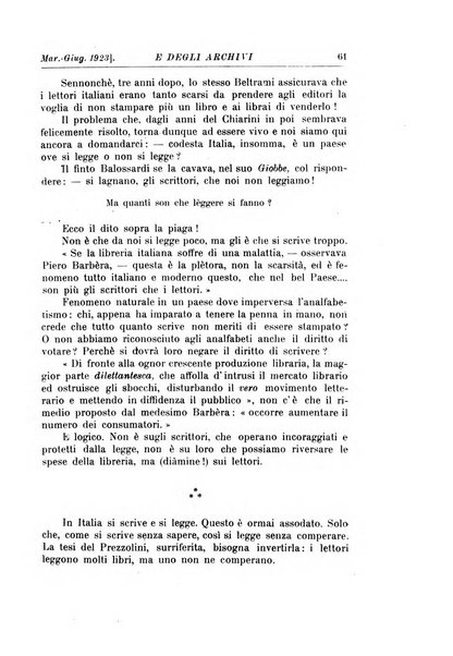 Rivista delle biblioteche e degli archivi periodico di biblioteconomia e di bibliografia di paleografia e di archivistica