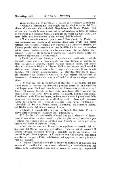 Rivista delle biblioteche e degli archivi periodico di biblioteconomia e di bibliografia di paleografia e di archivistica