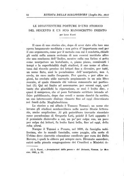 Rivista delle biblioteche e degli archivi periodico di biblioteconomia e di bibliografia di paleografia e di archivistica