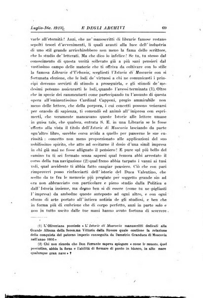 Rivista delle biblioteche e degli archivi periodico di biblioteconomia e di bibliografia di paleografia e di archivistica