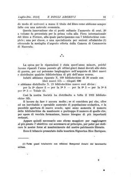 Rivista delle biblioteche e degli archivi periodico di biblioteconomia e di bibliografia di paleografia e di archivistica