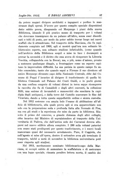 Rivista delle biblioteche e degli archivi periodico di biblioteconomia e di bibliografia di paleografia e di archivistica