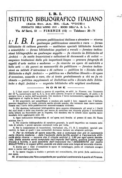 Rivista delle biblioteche e degli archivi periodico di biblioteconomia e di bibliografia di paleografia e di archivistica