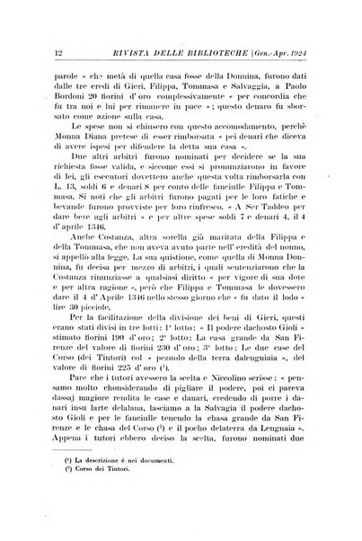 Rivista delle biblioteche e degli archivi periodico di biblioteconomia e di bibliografia di paleografia e di archivistica