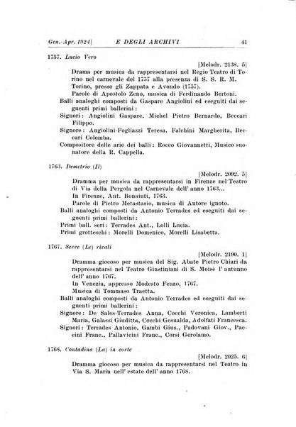 Rivista delle biblioteche e degli archivi periodico di biblioteconomia e di bibliografia di paleografia e di archivistica