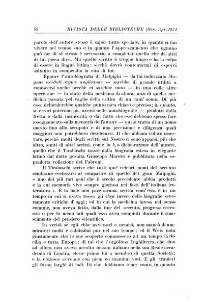 Rivista delle biblioteche e degli archivi periodico di biblioteconomia e di bibliografia di paleografia e di archivistica