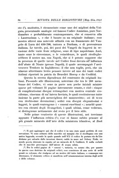 Rivista delle biblioteche e degli archivi periodico di biblioteconomia e di bibliografia di paleografia e di archivistica