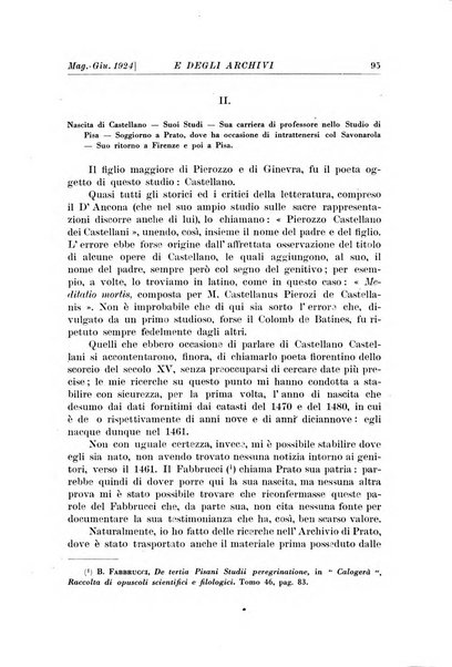 Rivista delle biblioteche e degli archivi periodico di biblioteconomia e di bibliografia di paleografia e di archivistica